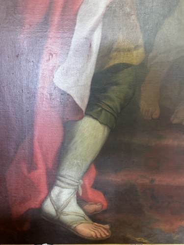 Antiquités - Saint Augustin baptisé par saint Ambroise, École française de la seconde moitié du XVIIIe siècle