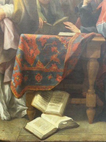 Tableaux et dessins Tableaux XVIIIe siècle - Saint Augustin combattant l'hérésie, école française de la seconde moitié du XVIIIe siècle