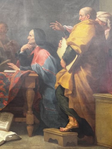 Saint Augustin combattant l'hérésie, école française de la seconde moitié du XVIIIe siècle - Blue Antique - Enzo Gironi 