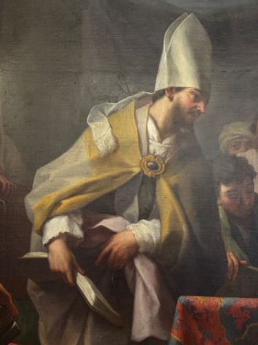 XVIIIe siècle - Saint Augustin combattant l'hérésie, école française de la seconde moitié du XVIIIe siècle