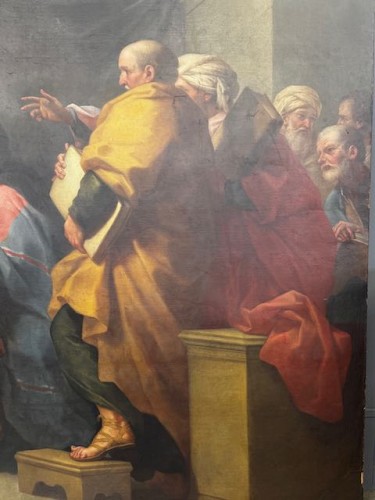 Antiquités - Saint Augustin combattant l'hérésie, école française de la seconde moitié du XVIIIe siècle