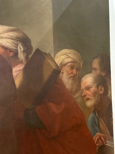 Antiquités - Saint Augustin combattant l'hérésie, école française de la seconde moitié du XVIIIe siècle