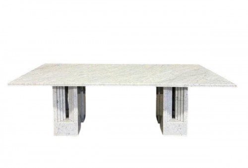 Table DELFI 260 en marbre par Carlo Scarpa & Marcel Breuer