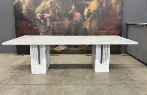 DELFI 260 marble table by Carlo Scarpa &amp; Marcel Breuer - 