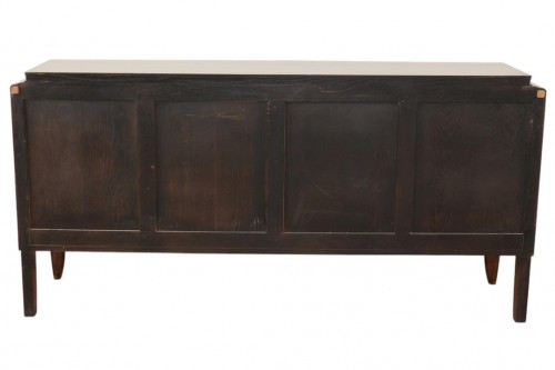 LELEU Jules (1883-1961) - Importante commode en noyer et nacre - Blue Antique - Enzo Gironi 