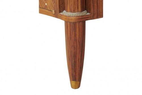 Antiquités - LELEU Jules (1883-1961) - Importante commode en noyer et nacre