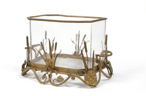 Crystal and gilt bronze aquarium, Napoleon III period - Decorative Objects Style Napoléon III