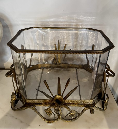 Crystal and gilt bronze aquarium, Napoleon III period - 