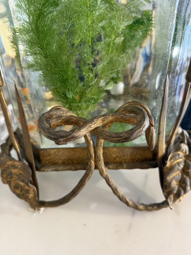 Antiquités - Crystal and gilt bronze aquarium, Napoleon III period