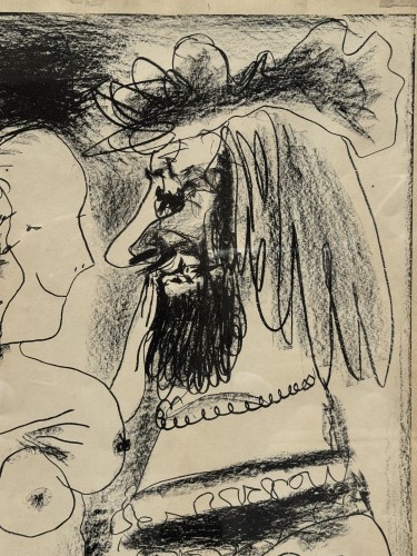 Pablo Picasso (1881-1973) - Le vieux roi, lithographie 1959 - Blue Antique - Enzo Gironi 