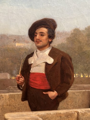 Tableaux et dessins Tableaux XIXe siècle - Philip Hermogenes Calderon (1833 - 1898) - Les coquettes, Arles. 1875 