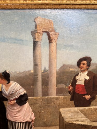 XIXe siècle - Philip Hermogenes Calderon (1833 - 1898) - Les coquettes, Arles. 1875 