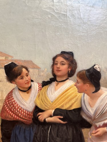 Antiquités - Philip Hermogenes Calderon (1833 - 1898) - Les coquettes, Arles. 1875 