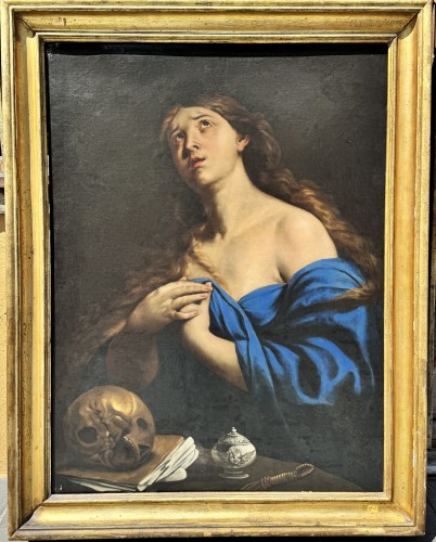 Andrea VACCARO (1604-1670) - Santa Maria Maddalena penitente - Tableaux et dessins Style 