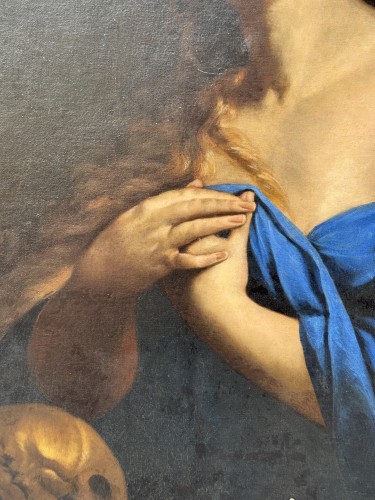 Andrea VACCARO (1604-1670) - Santa Maria Maddalena penitente - Blue Antique - Enzo Gironi 