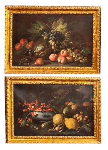 Tommaso Realfonso Masillo (1677-1743) - Paire de natures mortes