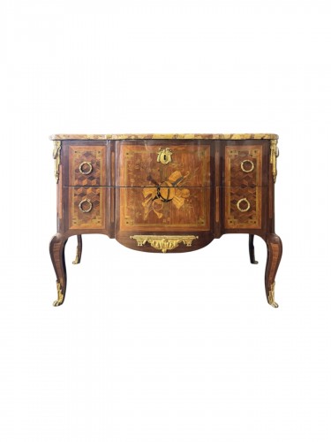 Commode d'époque Transition estampillée FROMAGEAU - époque XVIII° siècle