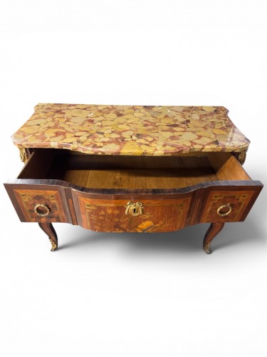 Commode d'époque Transition estampillée FROMAGEAU - époque XVIII° siècle - Blue Antique - Enzo Gironi 
