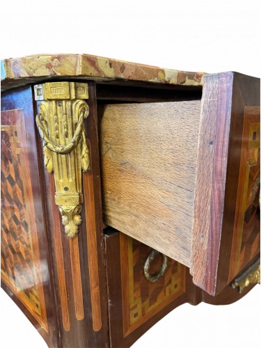 Transition - Commode d'époque Transition estampillée FROMAGEAU - époque XVIII° siècle