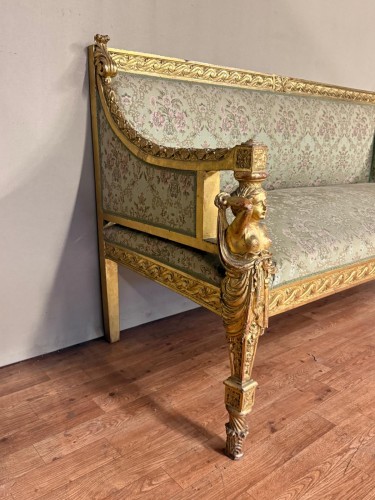 Louis-Philippe - Salon Aux cariatides en bois sculpté et doré, vers 1840