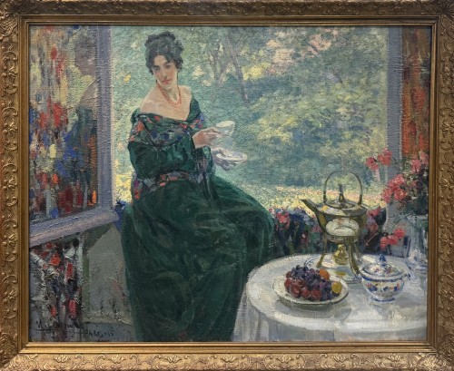 Ulisse CAPUTO (1872-1948) L’heure du thé, 1915