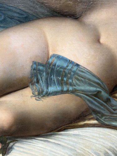 SQUARCINA Giovanni (1825 -1891) Nu allongé - Blue Antique - Enzo Gironi 