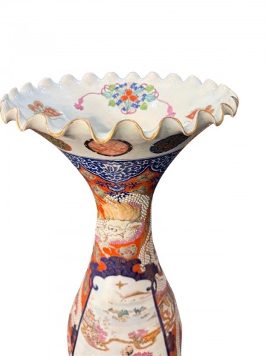Paire de grands vases en porcelaine Imari, Japon fin XIXe siècle - Blue Antique - Enzo Gironi 