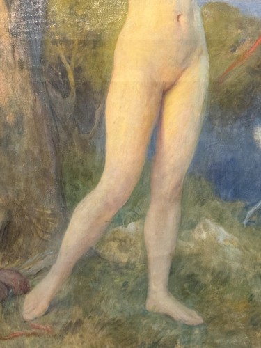 Charles Amable Lenoir (1860-1926) Diane - Blue Antique - Enzo Gironi 