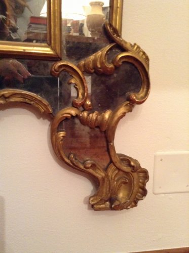 18th century - XVIIIthc giltwood mirror