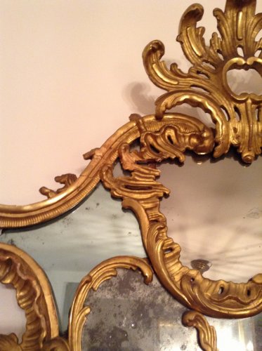 Miroir à parecloses XVIIIe - Louis XV