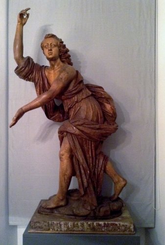 Statue en bois sculpté XVIIIe - Sculpture Style 