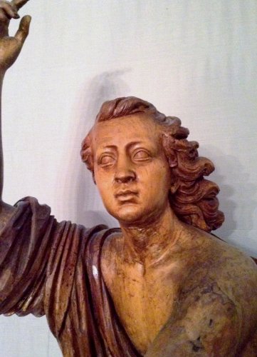 XVIIIe siècle - Statue en bois sculpté XVIIIe
