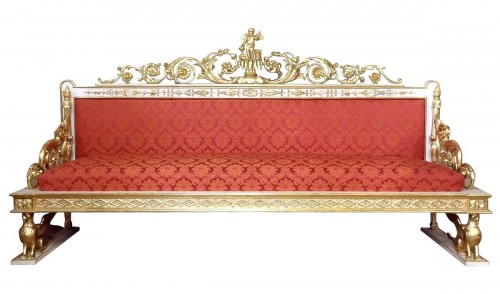 Canapé néoclassique, Italie début XIXe siècle