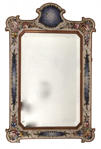 Miroir en micro-mosaïque, Venise, XIXe siècle