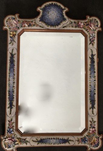 Miroir en micro-mosaïque, Venise, XIXe siècle - Miroirs, Trumeaux Style 