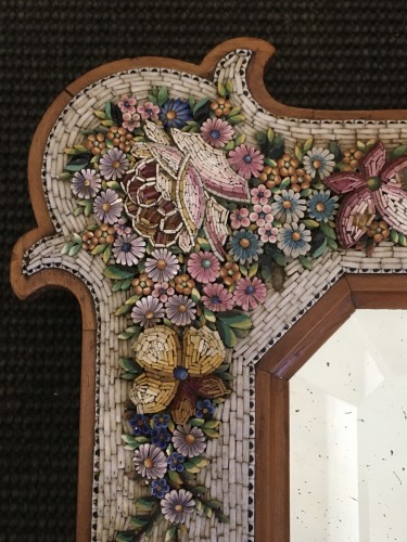 Miroirs, Trumeaux  - Miroir en micro-mosaïque, Venise, XIXe siècle