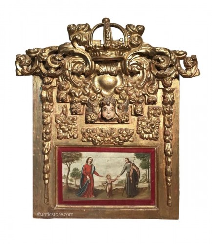 Grand Rétable en bois doré, époque XVIIe siècle