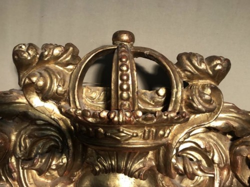 Grand Rétable en bois doré, époque XVIIe siècle - Art sacré, objets religieux Style Louis XIII