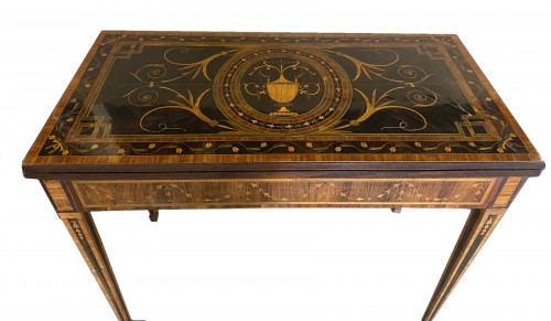 Table à jeu Toscane, fin du XVIIIe siècle