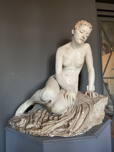 Grande sculpture néoclassique en plâtre, Circa 1820 - Sculpture Style 
