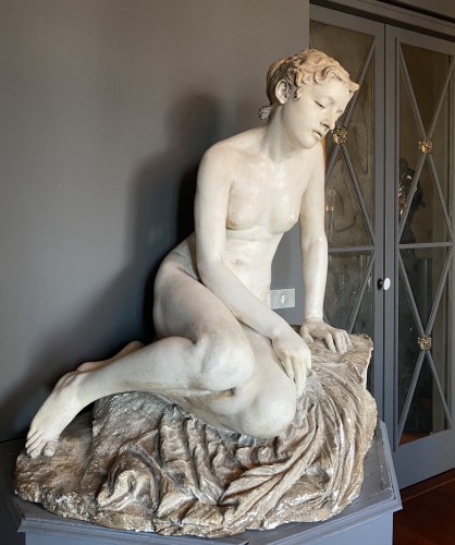 Sculpture  - Grande sculpture néoclassique en plâtre, Circa 1820