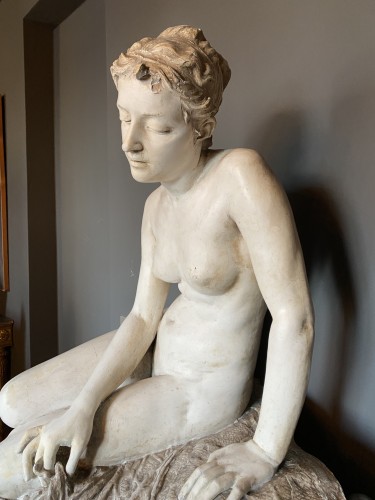 Antiquités - Grande sculpture néoclassique en plâtre, Circa 1820