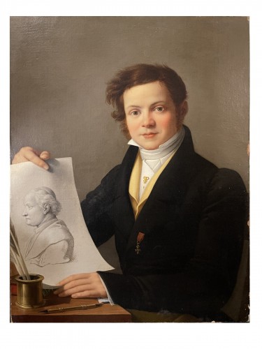 Portrait de jeune homme - Attribué à Drolling Michel Martin (1786-1851)
