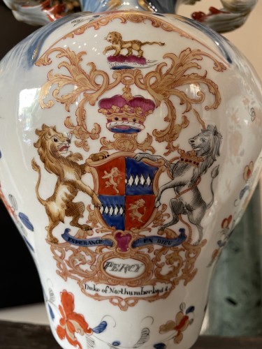 XIXe siècle - Paire de vases en porcelaine, Angleterre fin XIXe siècle