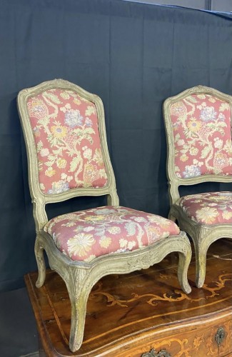 Sièges Chaise - Paire de chaises chauffeuses, Italie XVIIIe siècle