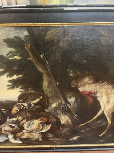 XVIIIe siècle - Paire de natures mortes de chasse, XVIIIe siècle