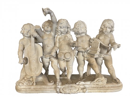 Groupe de Putti musiciens - début 20e siècle