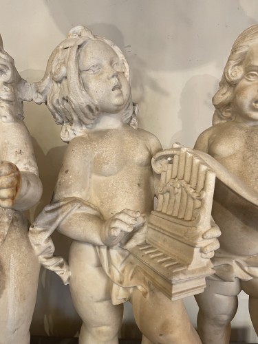 20th century - Group of Putti musicians - early 20th century