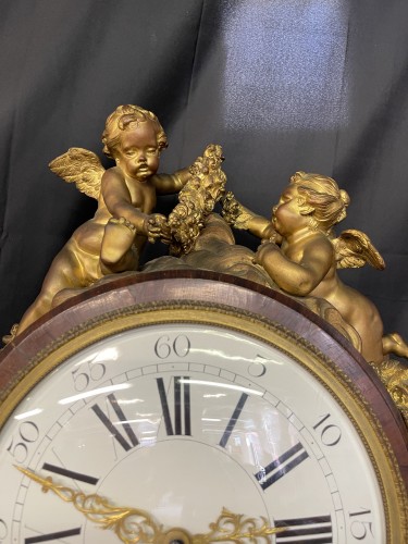 Horlogerie Horloge de Parquet - Régulateur de parquet en bois de placage et bronze doré fin XIXe siècle