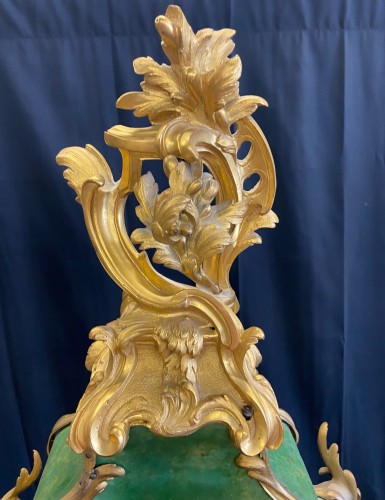 Cartel et sa console d'époque Louis XV, signé " Bon à Paris " - Louis XV